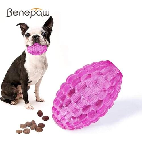 Benepaw Treat Dispensing Dog Toys For Aggressive Chewers Safe Durable Bouncy Pet Ball For Small Medium Large Dogs Dental Care