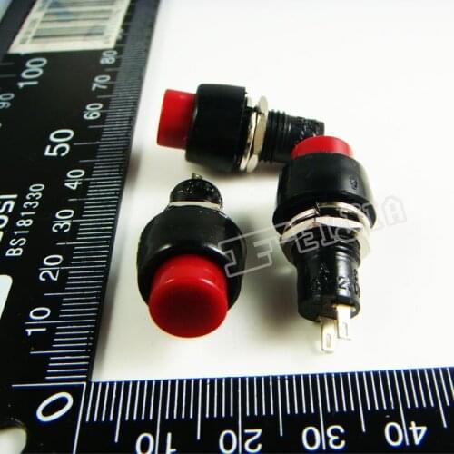 DS-450B Button color Red 1A/250VAC ON-OFF 2Pin Non Self-locking Push Button Switch (Self reset switch) 20Pcs/lot