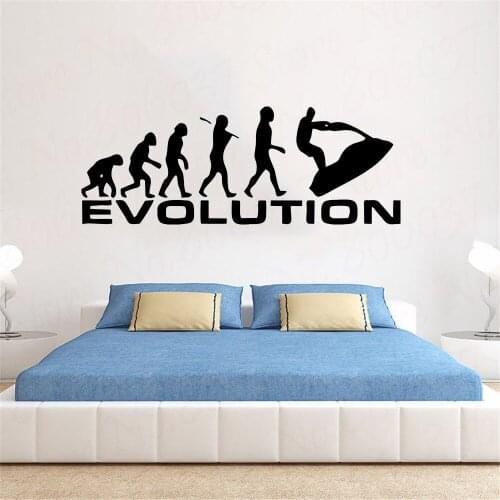 Evolution Art Wall Decals Home Decor Wall Stickers Sticker Print Jet Ski Watercraft Beach Ocean DIY Large Size WL1677