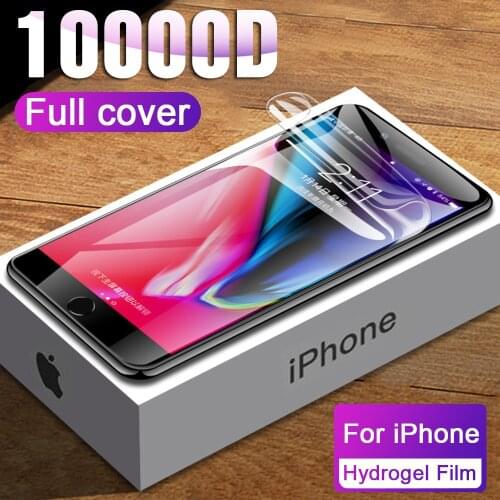 Full Cover Protective Hydrogel Film For iPhone 11 8 7 Plus Screen Protector On iPhone 12 11 Pro X Xr Xs Max Soft Film Not Glas
