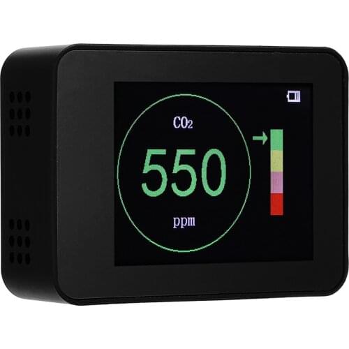 400~5000PPM Ranges Intelligent CO2 Detector Intelligent Color-Ring Prompt Function Intelligent Home Air Quality Detector Tool
