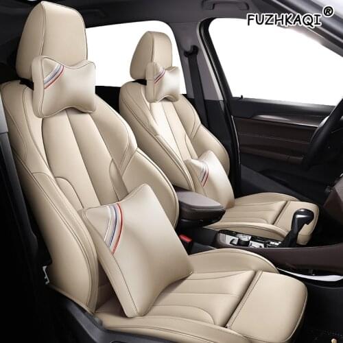 FUZHKAQI Custom Leather car seat covers For MINI COOPER MINI ONE PACEMAN CLUBMAN COUNTRYMAN COUPE Automobiles Seat Covers auto