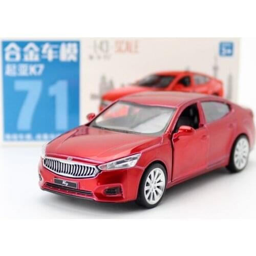 1:43 Scale Diecast Toy Car Model KIA K7 Cadenza Educational Collection Pull Back Doors Openable Gift For Children
