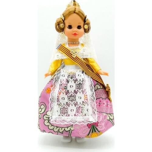 Sintra doll collection 42 cm Valencian dress Fallera. Made in Spain by Folk craftsmanship. Similar Nancy