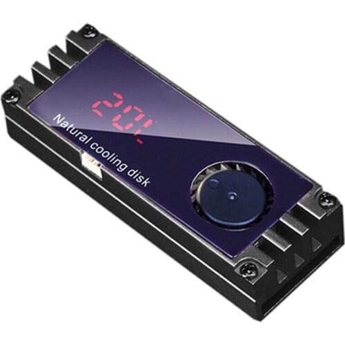 M2 SSD Heatsink Cooler Temperature OLED Digital Display M.2 2280 NVME SSD Solid State Hard Disk Radiator Heat