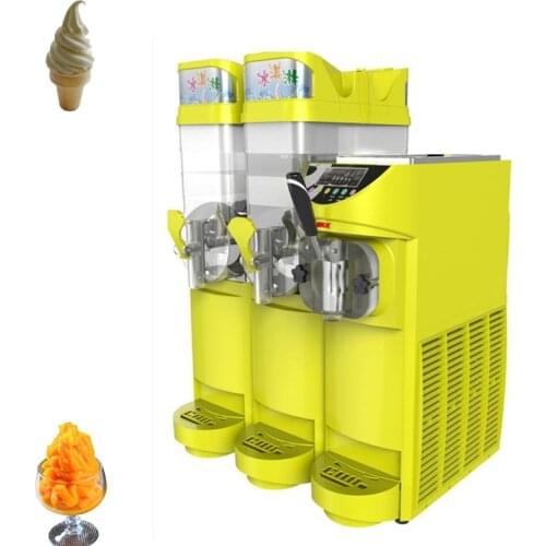 Beverage Snow Melting Slush machine with Soft Ice cream machine for sale