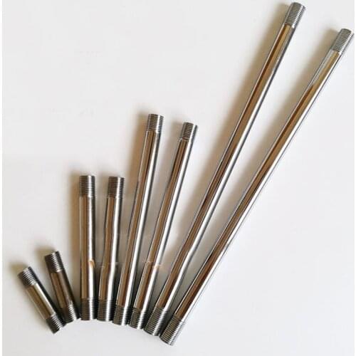 Table Floor Lamp Connecting Tube Outer Diameter 9.3mm Two Head M10 External Teeth Straight Iron Pipe Lighting Fitting