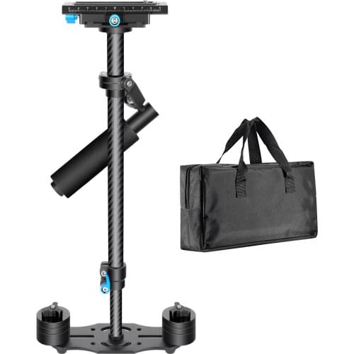 Neewer Carbon Fiber 24 inches/60 cm Handheld Stabilizer with 1/4 3/8 inch Screw Quick Shoe Plate for Canon/Nikon/Pentax