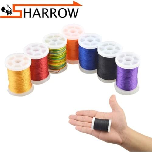 120m/Roll Archery Bowstring Serving Thread 0.02" Serving for Various Bow String Supplies Protect String Extended Service Life