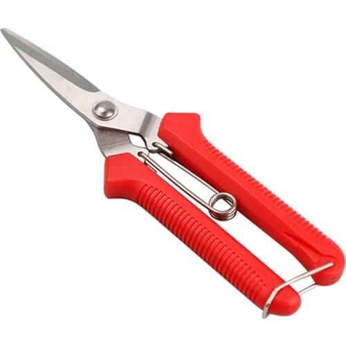 New Gardening Hand Pruner Garden Scissors Pruning Shears Micro-Tip Pruning Snips Leaf Trimmer Straight Florist Scissor For Plant