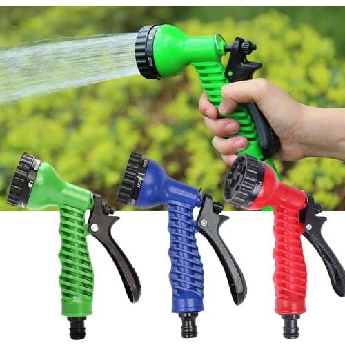 Portable Adjustable Garden Hose High Pressure Gun Sprinkler Nozzle Water Spray Gun Car Wash Hose Garden Water Gun Nozzle