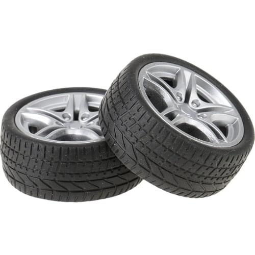 2pcs 40mm Simulation Rubber Wheel Tire Wheel Toy Model DIY RC Spare Parts 35 Remote Control Toys RC Car Parts Accessory