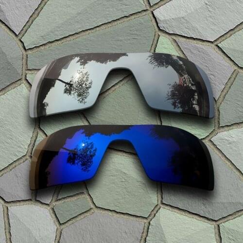 Chrome&Violet Blue Sunglasses Polarized Replacement Lenses for Oakley Oil Rig