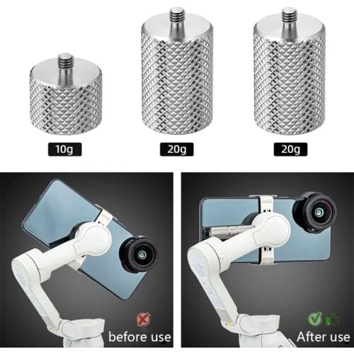 STARTRC Counterweight Balance Counter Weights Support 50g for DJ-I OM 4/OSMO Mobile 3 Gimbal Stabilizer