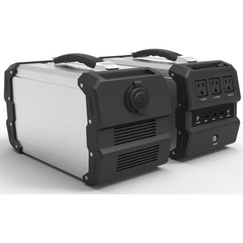 444Wh off grid outdoor power station 600w max AC bank Charges phones tablets small laptops