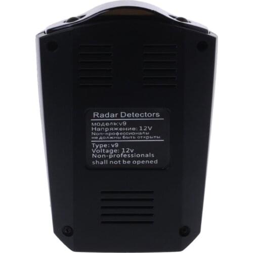 V9 Car Trucker Speed 360 Degrees Vehicle Detector Voice Alert Warning 16 Band Auto LED Display English / Russian version