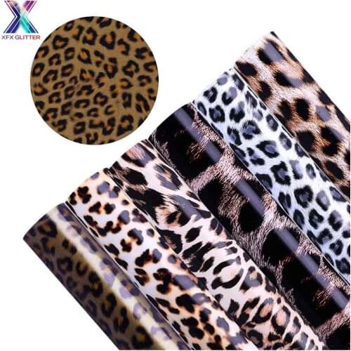 XFX Htv cricut Vinyl 25x100/150cm PU Leopard Heat Transfer Vinyl Film Stretch Heat Press Vinyl Film Iron-on HTV TShirt DIY vinyl