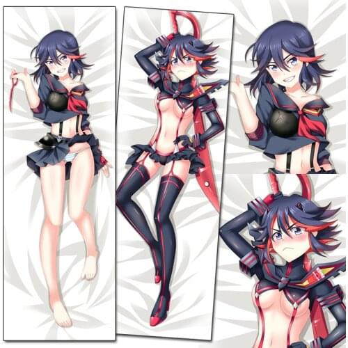 Japanese Anime Kill La Kill Matoi Ryuuko Sexy Girl Pillow Cover Hugging Body Pillowcase Dakimakura BL Otaku Pillow Case cover