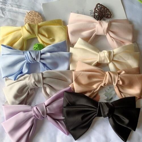 2021 New Fashion Three-layer Satin Barrette Bow Hairpin Girls Woman Ties Hair Clips Hair Accessories for Ladies Bowknot Hairgrip