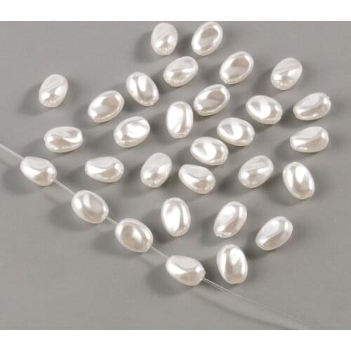 10x7x6mm Acrylic Beads Imitation Pearls Irregular Shape For Jewelry Making Loose Spacer Beads DIY Necklace Bracelet 50pcs/lot