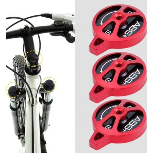 3Pcs BOLANY Aluminum Alloy Bike Lock Cap Switch Shock Absorbing Front Fork Cap Protector Anti-rust Bike Fork Lockout