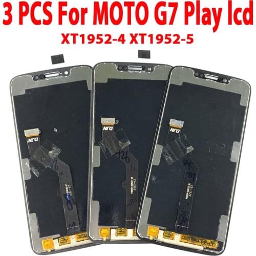 3 Pieces/lot Adjust For Moto G7 Play LCD Touch Screen Display Digitizer Assembly For Motorola Moto G7 Play LCD Original 5.7