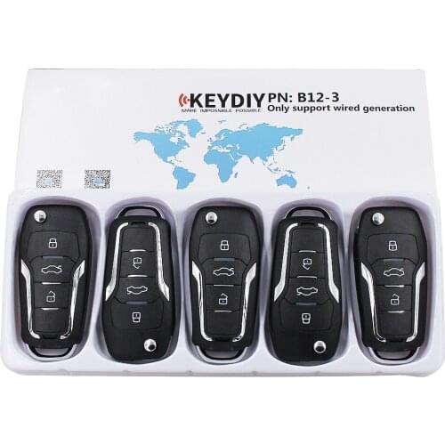 5pcs KEYDIY KD900 B Series Remote Control KD B12-3 Key for KD900+ Key Programmer URG200 Machine