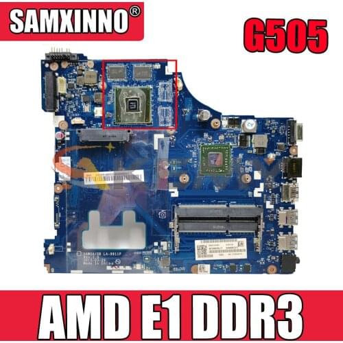 Akemy VAWGA/GB LA-9911P Motherboard For Lenovo G505 Laptop Motherboard CPU AMD E1 DDR3 100% Test Work