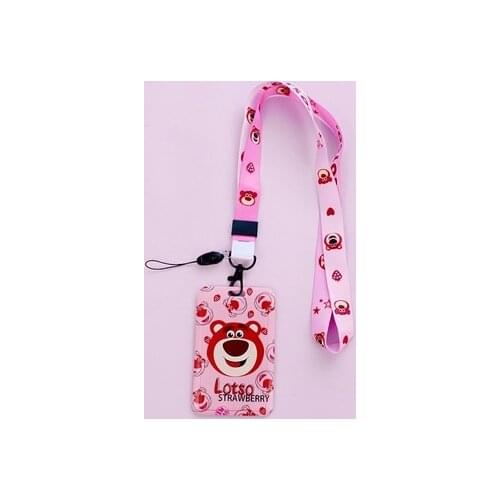 Disney StellaLou Winnie One Piece Lotso Bear Anime Figures Cartoon Product Cosplay Accessories Casual Card Holder Gifts