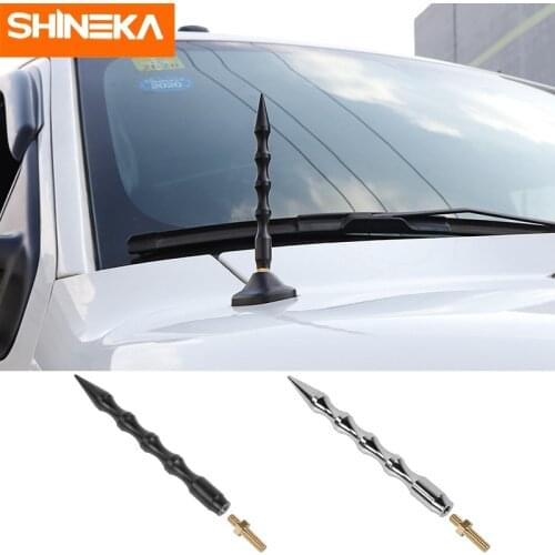 SHINEKA Car Accessories for Ford F150 2009-2014 Car Auto FM AM Radio Signal Metal Modify Antenna