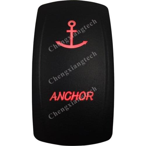 Car Boat Anchor 5Pin ON OFF SPST Red Led Light Bar Rocker Switch 12v 24v for Carling ARB Narva 4x4 Style