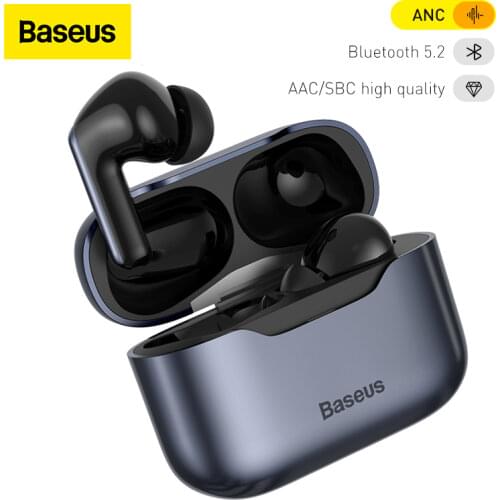 Baseus S1 Pro ANC Earphone Bluetooth 5.2 True Wireless Headphones Active Noise Cancelling TWS Earbuds HiFi Audio Gaming Headsets