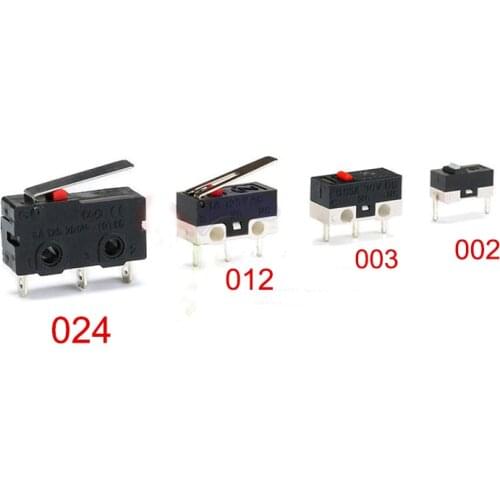 Free shipping 20pc Micro Switch 002 003-3.5 012-13.5-2 024-A touch switch button for mouse 3PIN 2PIN