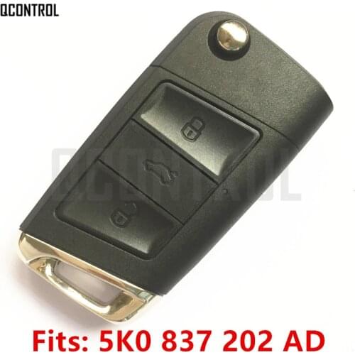 QCONTROL Car Remote Key DIY for VW/VOLKSWAGEN Beetle/Caddy/Eos/Golf/Jetta/Polo/Scirocco/Tiguan/Touran/Up