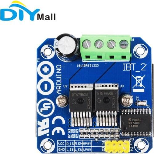 Double BTS7960 43A H-bridge High-power Motor Driver Module DIY Smart Car Current Diagnostic