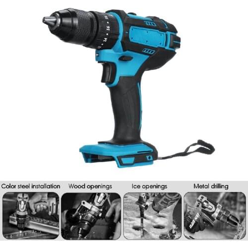 3 in 1 Electric Cordless Impact Drill 18V Electric Screwdriver Drill Power Tool