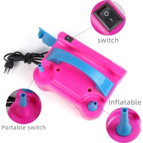 220V AC Electric Portable Inflatable Electric Pump Double Nozzle Electric Balloon Machine Suitable For Parties Birthdays Wedding