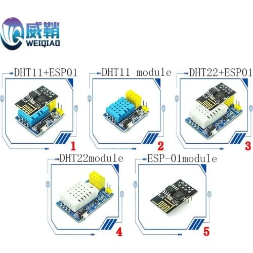 ESP-01 DHT11 Temperature and Humidity WiFi Node Temperature and Humidity Module Board