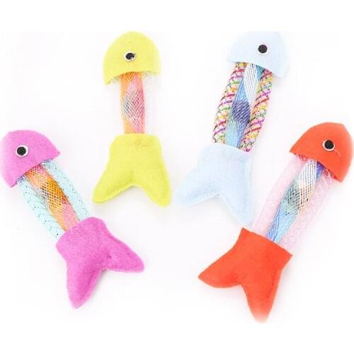 Fish Shaped Cat Toy 3D Fish Toy Fabric Pet Toys Interactive Toy Cat Toys For Cats Dog Toys Cat Supplies Juguetes Para Gatos