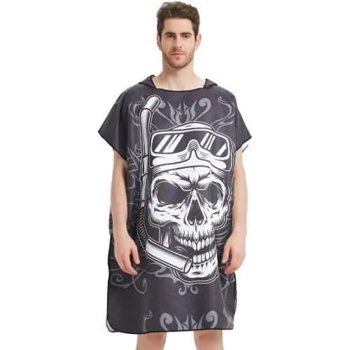 LISM Black Graffiti Towel Women Man Bathrobe /Changing Robe Bath Towel Outdoor Hooded Beach Towel Poncho Bathrobe Swimsuit