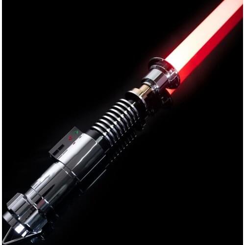 DamienSaber Luke Lightsaber Smooth Swing Pixel Saber With PC Blade Infinite Color Changing Heavy Dueling Metal Hilt
