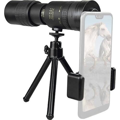 4K 10-300X40MM Super Telephoto Zoom Monocular Telescope Waterproof For Smart Phones Bird Watching/ Hunting/ Camping/ Hiking