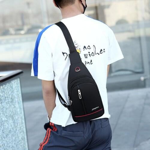 Oswego 2021 New Waterproof Chest Bag Men Single Shoulder Bag Solid Mini Casual Men Bag Cross-body Oxford Cloth Shoulder Bag