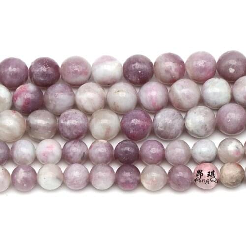 Natural Stone Purple Lilac Jaspers Round Loose Beads 4 6 8 10 12mm Pick Size Spacer Beads For Jewelry Making DIY Bracelet 15