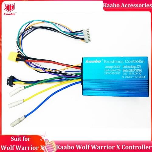 Original Kaabo Wolf WarriorX 60V 30A Sine Wave Controller 60V 27A*2 Minimotor Controller Suit for Kaabo Wolf WarriorX E-Scooter