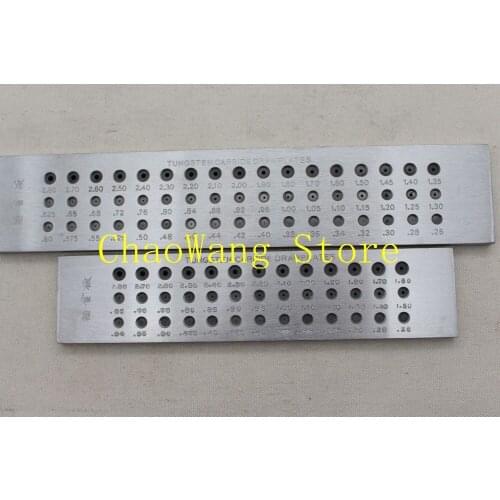 0.26-2.8mm Platinum drawplate Round Drawplate Jewelry Drawplate