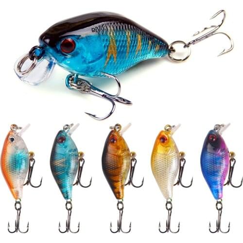 Minnow Fishing Lure Laser Hard Artificial Bait 3D Eyes Fishing Wobblers Crankbait Minnows 4cm 4.6g catfish