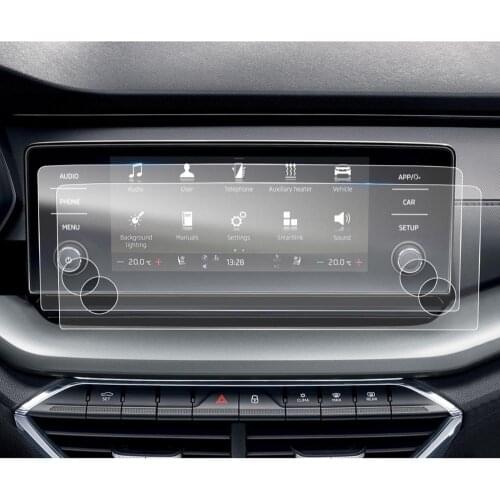 LFOTPP PET Screen Protector For Octavia MK4 8.25 Inch 2020 Car Multimedia Radio Display Auto Interior Accessories 2 Pcs