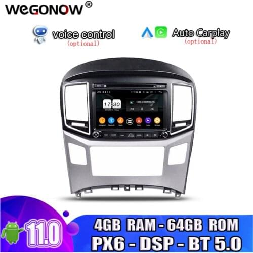 PX6 DSP TDA7851 1024*600 Android10 For Hyundai H1 2016 Octa Core 64G ROM Car DVD Player GPS Map RDS Radio wifi Bluetooth5.0