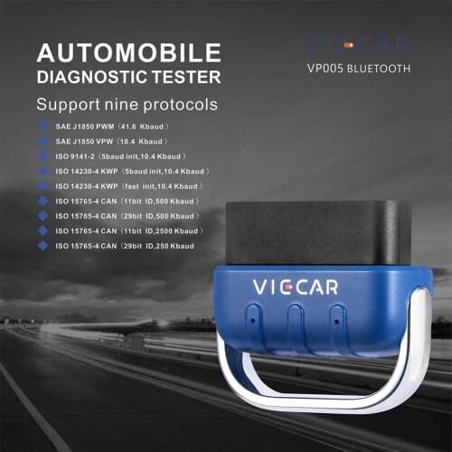 For Android/iOS Viecar VP005 Bluetooth 5.0 OBD2 Scanner Tool New BLE OBDII Code Reader Super Mini Car Diagnostic Scan Tool